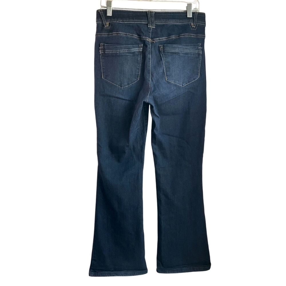 Democracy Womens 8 "Ab" Technology Bootcut Denim Jeans Dark Wash - Picture 2 of 11
